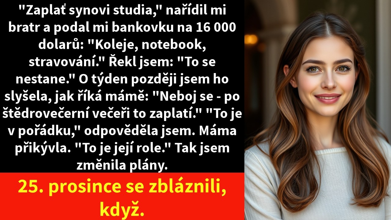 Seděla jsem v kavárně naproti kampusu a snažila se vstřebat, co mi právě řekl můj osmnáctiletý synovec. Jeho táta, můj bratr Mark, mi před dvěma týdny hodil na stůl fakturu za 16 000 dolarů s tím,...