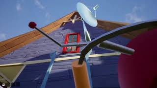 WINNING ACT 1 with TV glitch Hello Neighbor