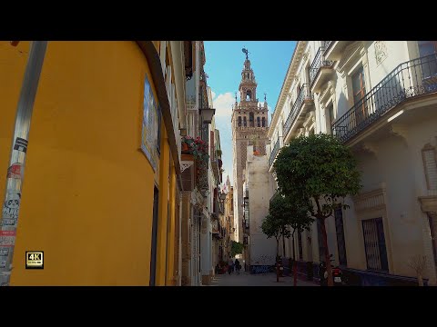 Sevilla (Spain) - 04/11/21 - Morning walk Seville Center ☀️⛪ 4K