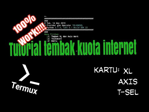 Tutorial Termux tembak kuota internet 100% work