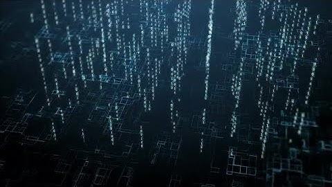 Digital Binary Code Structure Background Stock Motion Graphics