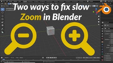 Fixing the SLOW ZOOM issue in Blender 2.91 [Quick Tutorial in हिंदी اردو ]