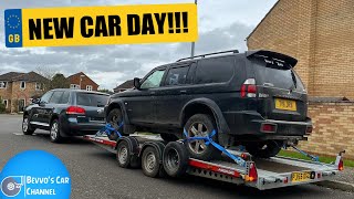 Collecting My New V6 Touareg With My V6 Shogun Sport And Brian James A4 Trailer