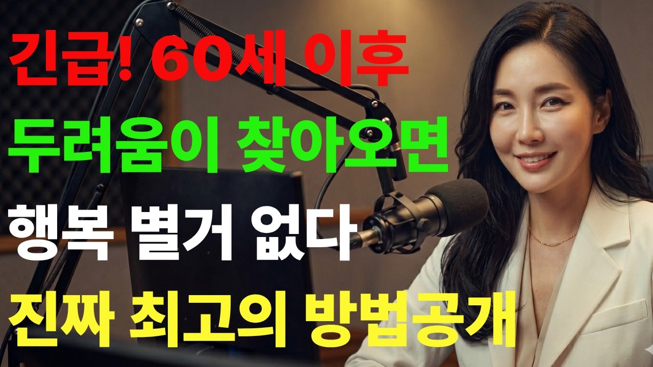 주목 늙어서 60세이후 두려움이 찾아오면 행복별거없다 진짜 최고의 방법