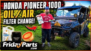 506SXS & ATV - Honda Pioneer 1000 Oil Change + New Air Filter