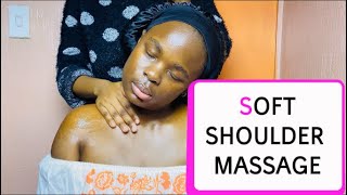 Gentle Shoulder Massage ASMR 💆‍♀️| Soft Hand Rubbing, Oil Sounds & Deep Relaxation screenshot 1