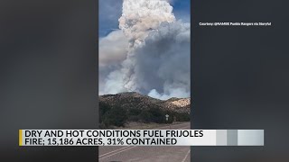 Frijoles Fire in Santa Fe National Forest reaches 31% containment