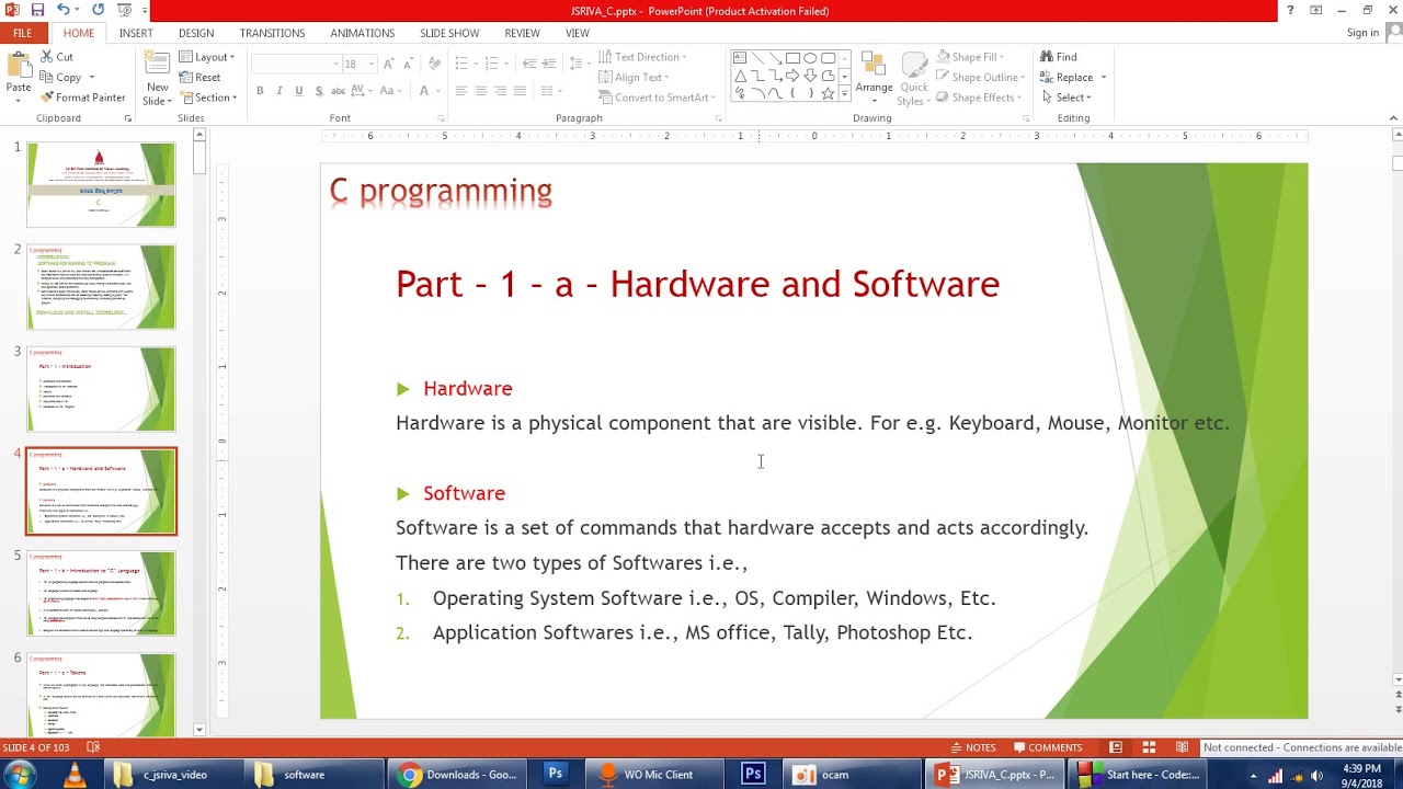 5_C_PROGRAMMING_THEORY_HARDWARE_SOFTWARE - YouTube
