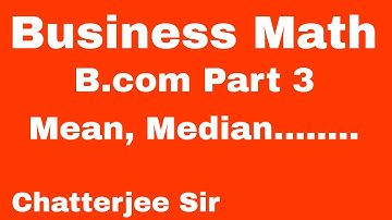 #1 Business Math| Statistics| B.com Part 3| SBPD| Ragiv Bansal Book| Mean Calculation
