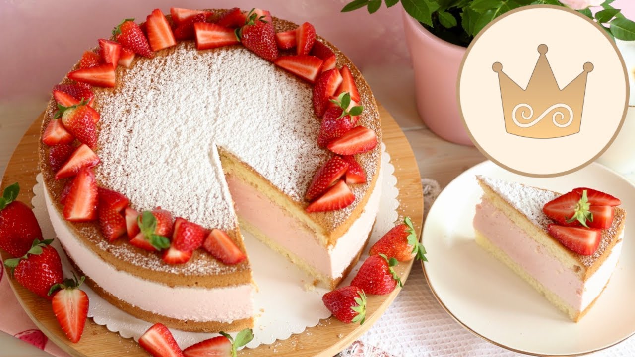 DIE BESTE ERDBEER-KÄSE-SAHNETORTE, die ich kenne!!! 🍓👌🏻🍰 REZEPT VON SUGARPRINCESS 💝