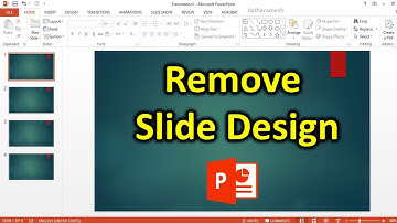 How to Remove Slide Design In PowerPoint