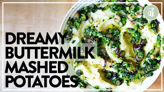 Creamy (No-Cream) Buttermilk Mashed Potatoes