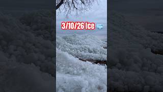 Ice shoves at TJ’s on Lake Winnebago March 10th,2026‼️🧊