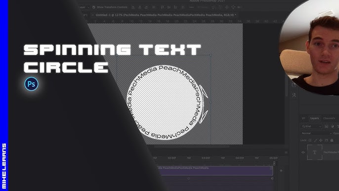Make a 3D CHROME TEXT Effect and Turn It Into a Rotating ANIMATED GIF -  Photoshop Tutorial 