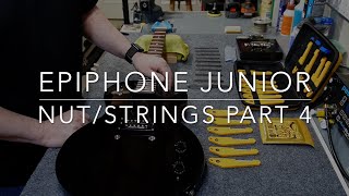 Epiphone Junior Upgrade - Part 4: Wrapping Up! Nut, Strings, Bridge, Setup, and Sound Test screenshot 5