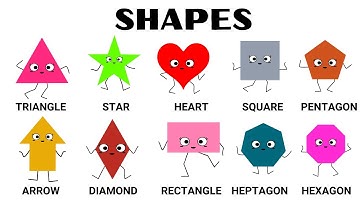 Learn Shapes  | Circle, Square, Triangle, Star, Pentagon, Heart, Oval, Arrow | #shapes #kids