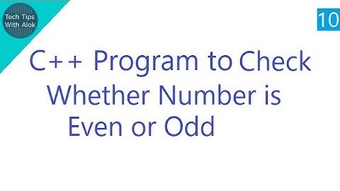 C++ Program to Check Whether Number is Even or Odd