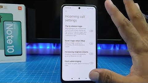 How to Enable Flashlight Notification for Calls  in Redmi Note 10, Redmi Note 10 Pro, Redmi Note 10