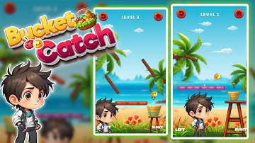 Bucket Catch || Construct 3 Game Template || Source code