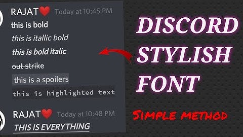 DISCORD STYLE FONT/ how to write like this/discord stylish font/free nitro