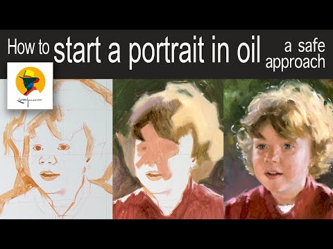 How to start a portrait in oil. Fundamental approach to prevent mistakes. Complete tutorial.