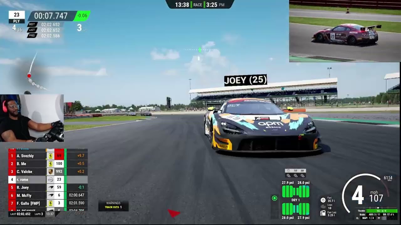 NISSAN GTR, SILVER STONE GP CIRCUIT, ASSETTO CORA COMP