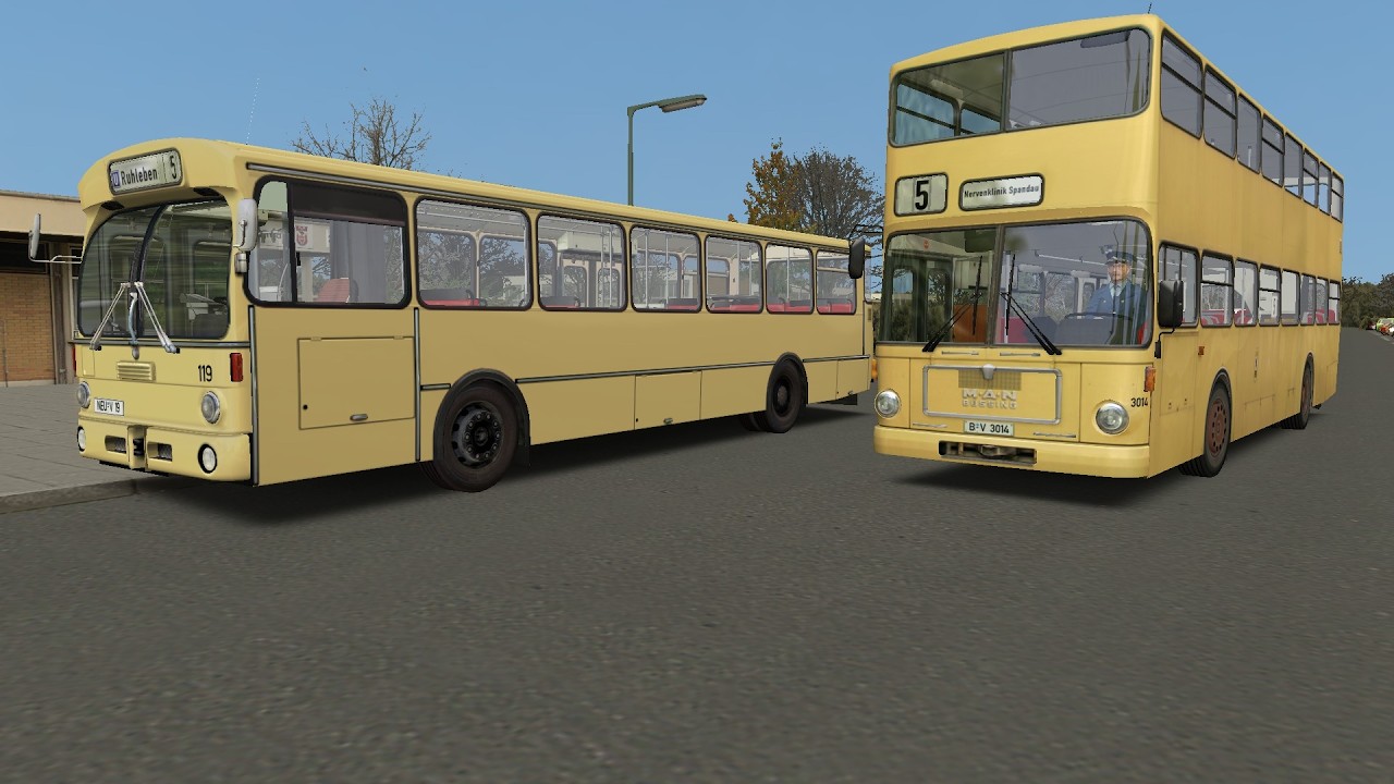 Omsi 2 Addon Berlin-Spandau 1987 - Route 5 U Ruhleben - Nervenklinik (PC)