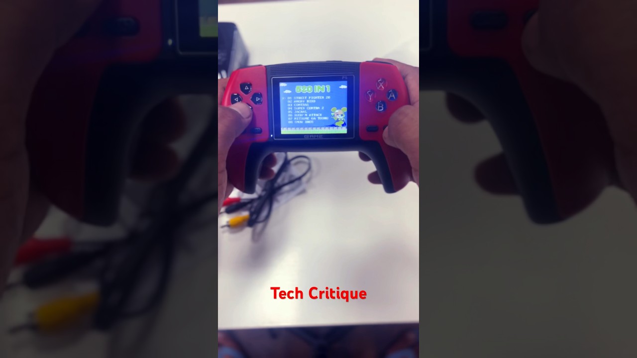 Retro gaming console on tech critique 