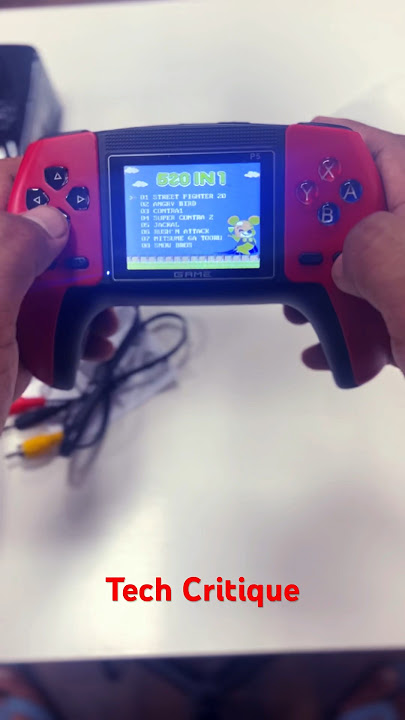 Retro gaming console on tech critique #gaming #gamingconsole #retrogaming #games