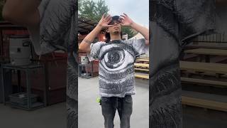 Two adults debate the Steve Austin beer bash technique.