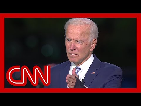 See the moment Joe Biden got upset at CNN town hall