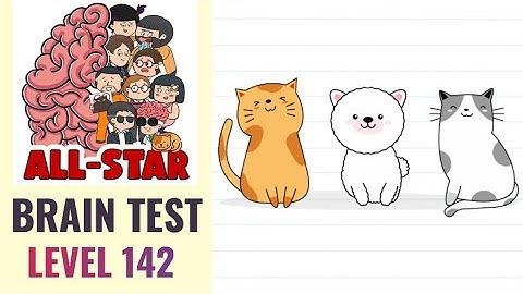 Brain Test All Star Level 142 | Click on the cat below | Walkthrough
