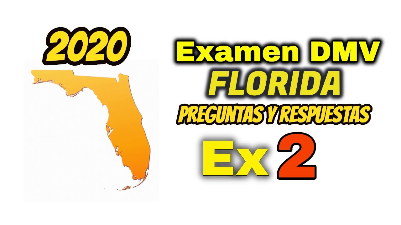 Examen Teorico de Conducir de Florida 2020 parte 2(Licencia de Manejo