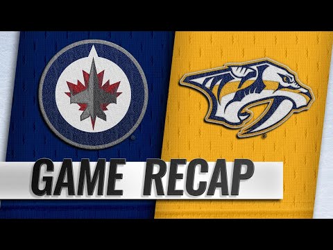 Lemieux's two goals help Jets take down Predators