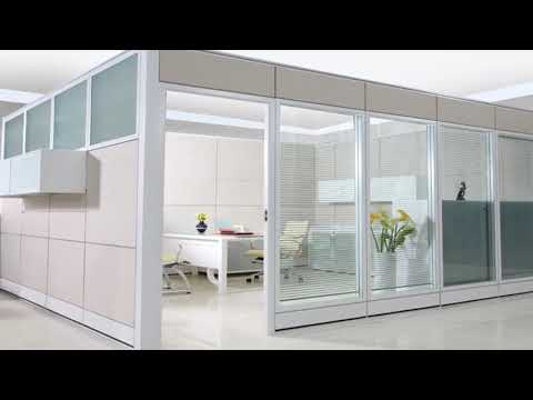 Office Partition Walls Glass with Doors Ideas