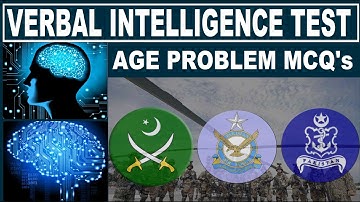 How to pass Verbal intelligence test | Age problem verbal MCQ