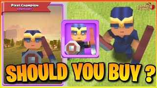 Should You Buy The New Pixel Champion Skin Or Not ? Clash Of Clans New Royal Champion Hero Skin