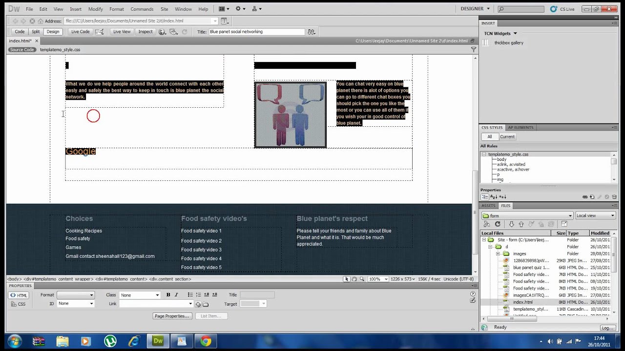 How to make links in dreamweaver CS5 YouTube