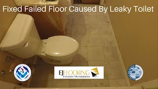 Replacing a Rotten Tile Floor Caused By Leaky Toilet  Part 2