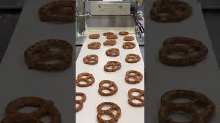 Making our White Chocolate Pretzels