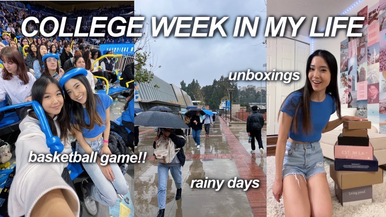COLLEGE WEEK IN MY LIFE 📚 UCLA basketball game, life updates, unboxing hauls! YouTube