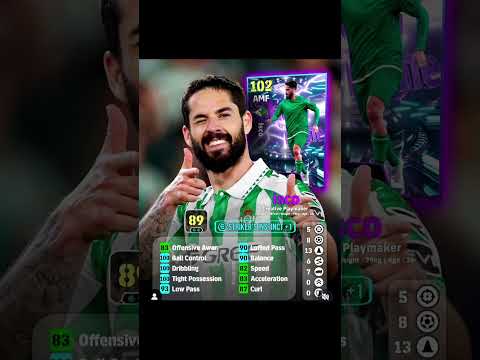 102 Rated Isco Best Training Guide Efootball2026 Isco Devisionreward Pes 