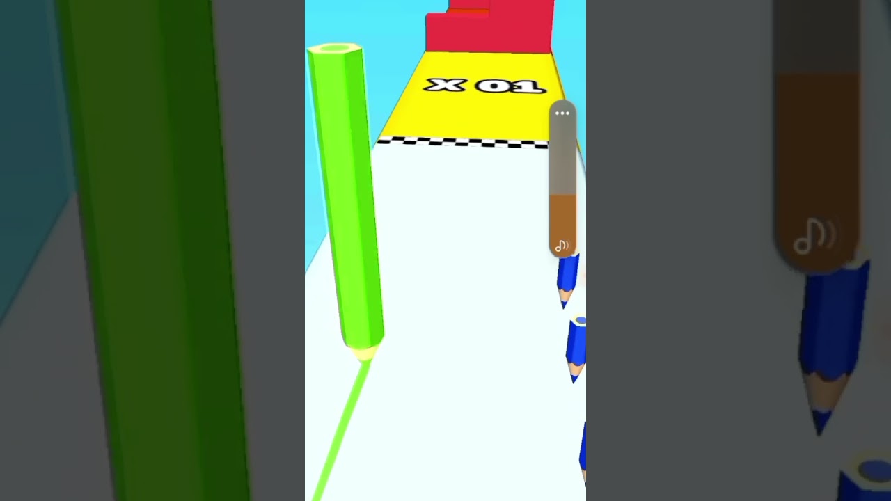 Colour pencil run 3d Walkthrough iOS game video 
