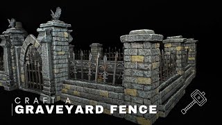 Craft a Graveyard Fence and Gate for Tabletop Gaming | Completely Modular