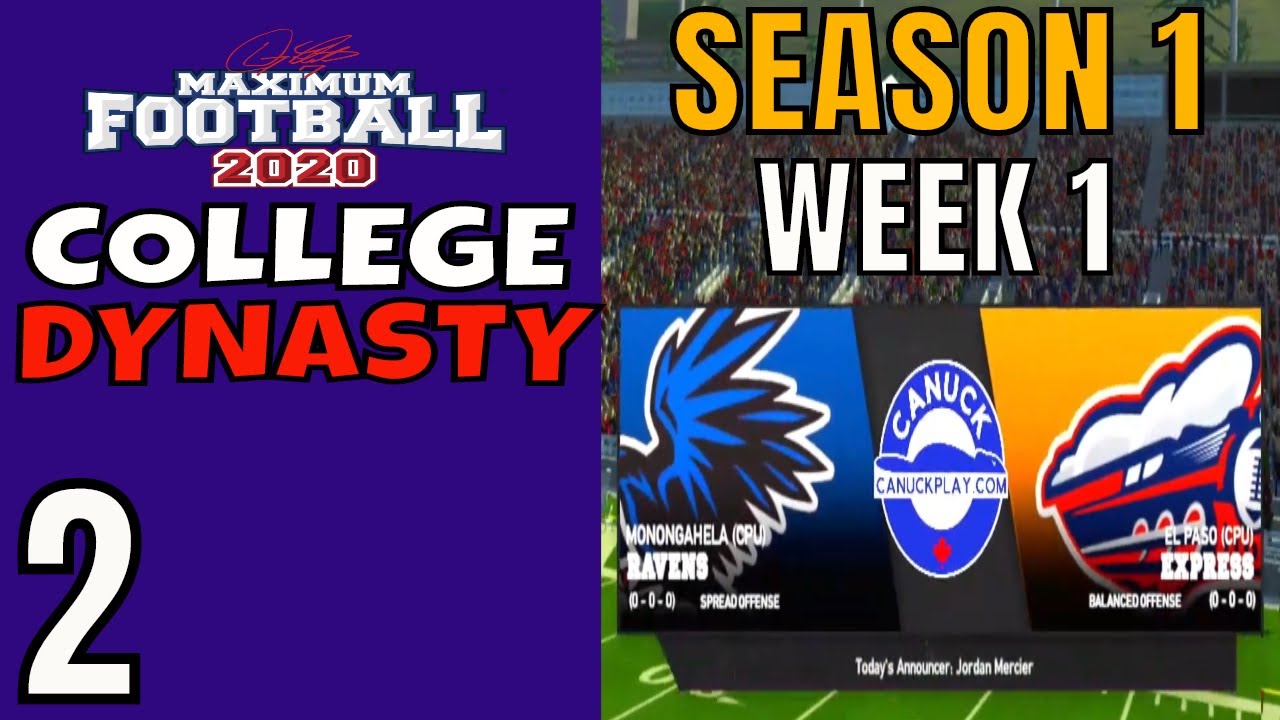 Maximum Football 2020 Dynasty Ep2