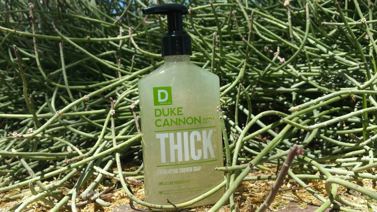 Duke Cannon, THICK body wash ,smells like productivity YouTube