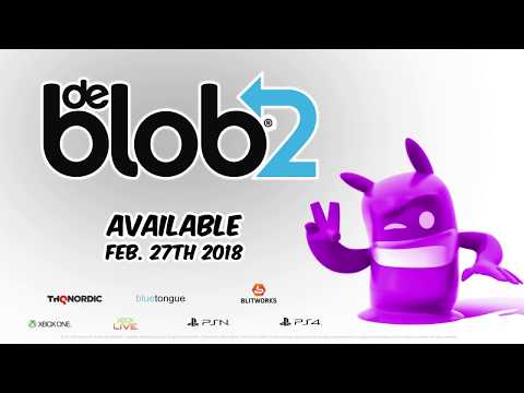 Video: De Blob Novembrī Ierodas Xbox One Un PlayStation 4