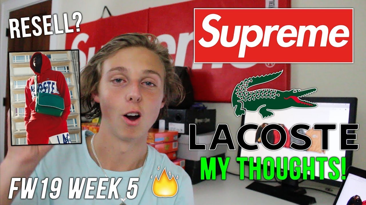 SUPREME X LACOSTE FW19 WEEK 5 DROPLIST THOUGHTS! (Worth Reselling?) YouTube