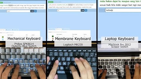 Does Mechanical Keyboard Help You Type Faster? | Comparing Mechanical vs Membrane vs Laptop +100 WPM