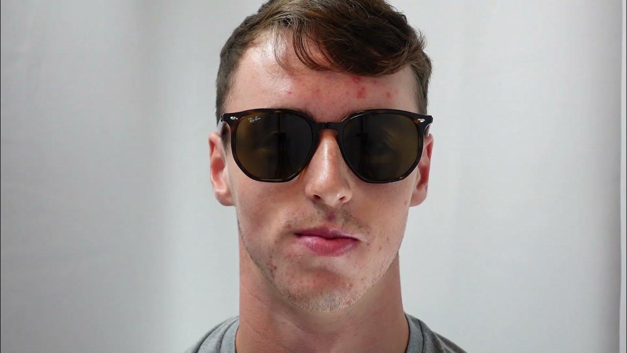 Ray-Ban RB4306 Sunglasses Male Fit Guide - YouTube